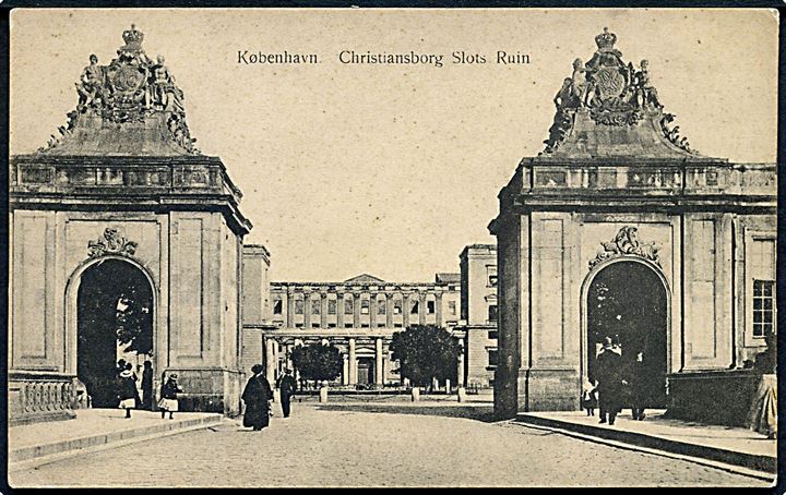 København. Christiansborg Slots Ruin. Fritz Benzen type III no. 40
