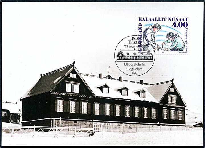 Grønland. Seminariet i Nuuk. Ca. 1920 KB. Grønlands Postvæsen Bet 59/95. Maxikort. 