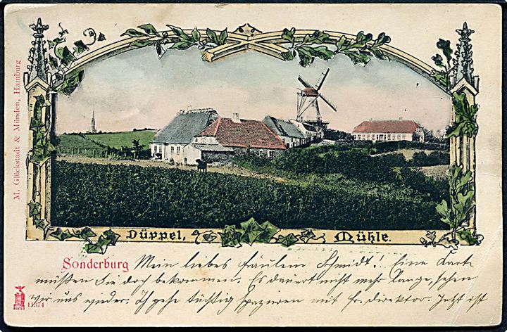 Sønderborg. Dybbøl Mølle. M. Glückstadt & Münden no. 11374. 