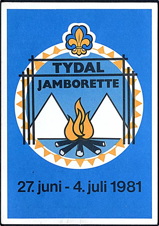 Tydal Jamborette. 27 Juni - 4n Juli 1981. Spejder. U/no. 