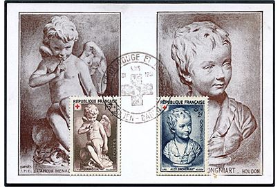 8+2 fr. og 15+3 fr. Røde Kors velgørenhed på maxikort fra Baden-Baden d. 31.3.1951.