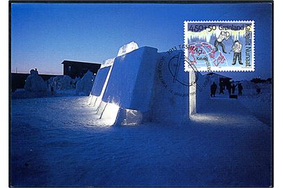 Grønland. Katuaq. Model i sne. Grønlands Postvæsen no. Bet. 85/97. 
