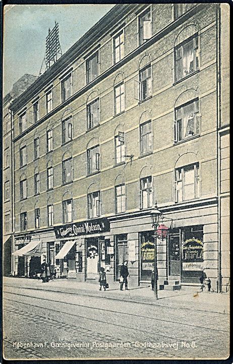 Købh., Godthaabsgade 8, Gæstgiveriet Postgaarden. V.M. no. 1922.