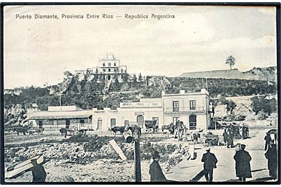 Puerto Diamante, Prov. Entre Rios. Sendt til Danmark 1911.
