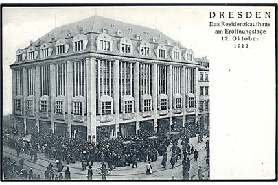 Dresden, åbning af Residenzhaufhaus d. 12.10.1912.