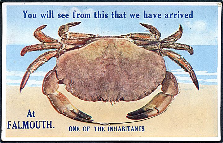 Krabbe med prospekter fra Falmouth. E.T.W.Dennis & Sons. U/no.