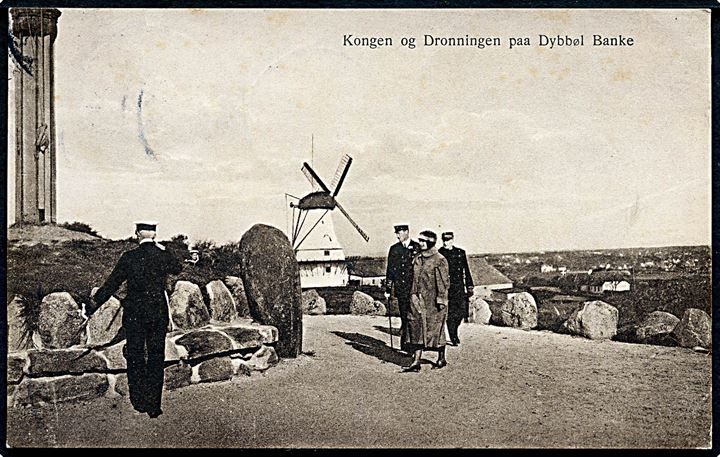Kongeparret ved Dybbøl Banke. J. Boisen no. 53.