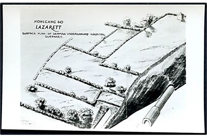 Guernsey. Hohlgang 40 Lazarett. Surface plan of German Underground Hospital. Norman Grut u/no. 