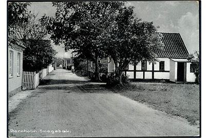 Bornholm. Snogebæk. Colbergs Boghandel no. 3073. 