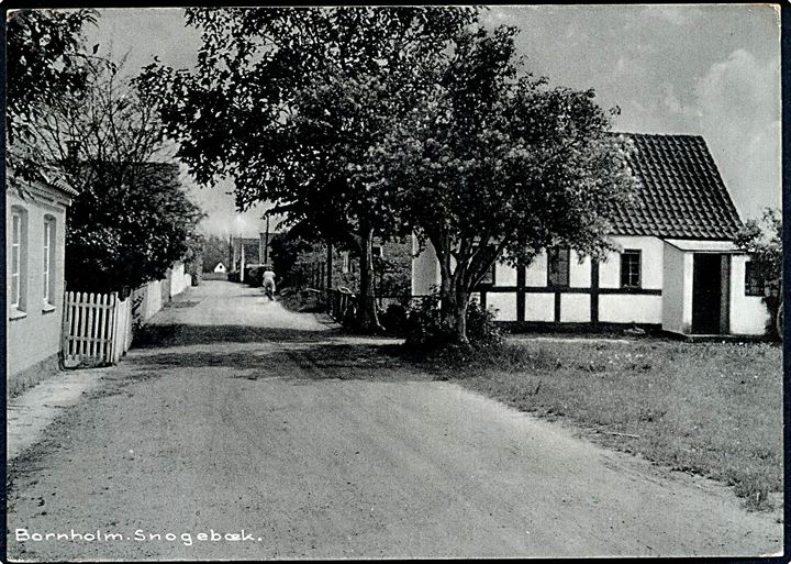 Bornholm. Snogebæk. Colbergs Boghandel no. 3073. 