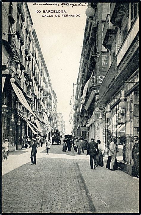 Barcelona, Calle de Fernando. No. 100.