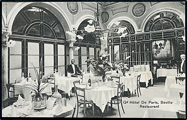 Seville, restaurant i Gran Hotel de Paris. U/no.