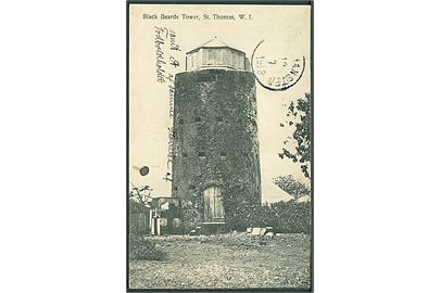 D.V.I., St. Thomas, Black Beards Tower. E. Fraas no. 22. Kvalitet 7