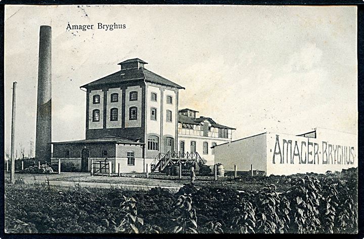 Købh., Kongovej, Amager Bryghus. Dansk Industri Amager serie, A/S S.K.K. (Sundby Kiosk Kompagni) no. 136. Fotograf Borup. Kvalitet 7