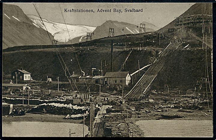 Svalbard. Advent Bay, kraftstationen. T. Høegh no. 8. Kvalitet 9