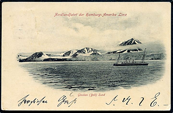 Svalbard. Bell Sund. Hamburg Amerika Linie Nordlandsfahrt med turistskib. U/no. Kvalitet 7