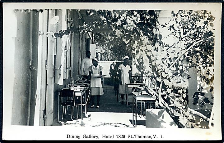 D.V.I., St. Thomas, Dining Gallery Hotel 1829. U/no. Kvalitet 8