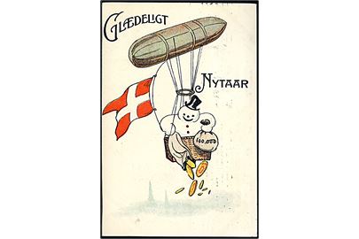 Møgelgaard, Ludvig: Snemand i Luftskib. A. Vincent serie 164. Kvalitet 8