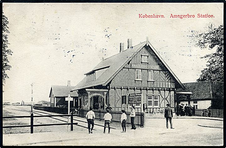 Købh., Amagerbro station. G. M. no. 2592. Kvalitet 8