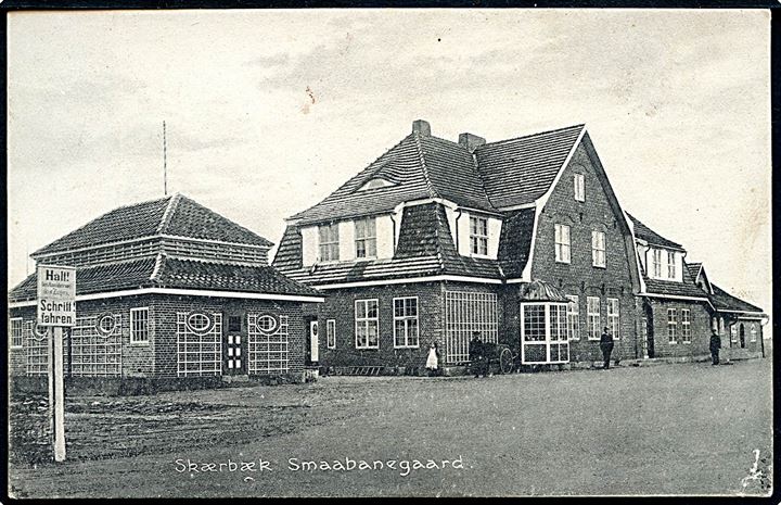 Skærbæk, jernbanestation. N. P. Møller no. 24596. Kvalitet 7