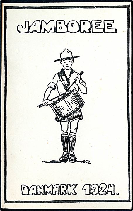 2. Verdens Jamboree Ermelunden 1924. Officielt spejder postkort. Ukendt kunstner. U/no. Kvalitet 8