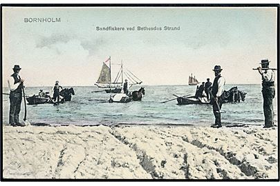 Bethesdas strand, sandfiskere. Frits Sørensen no. 2036. Kvalitet 10