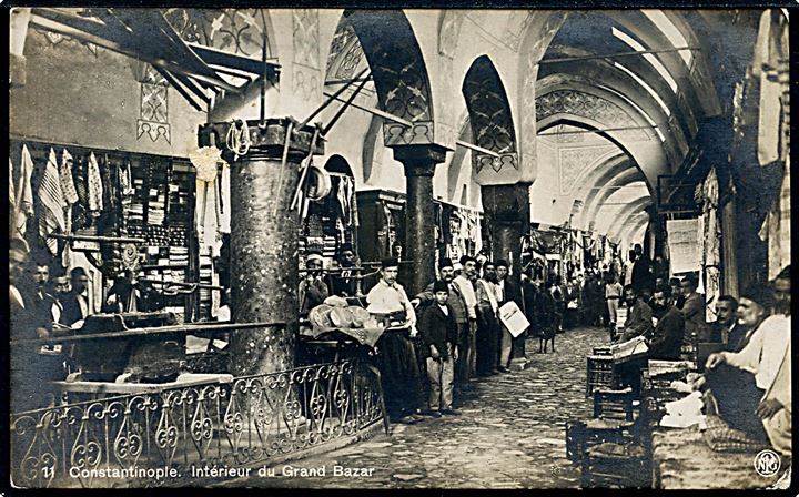 Tyrkiet, Constantinopel, Intérieur du Grand Bazar. No. 11. Kvalitet 7