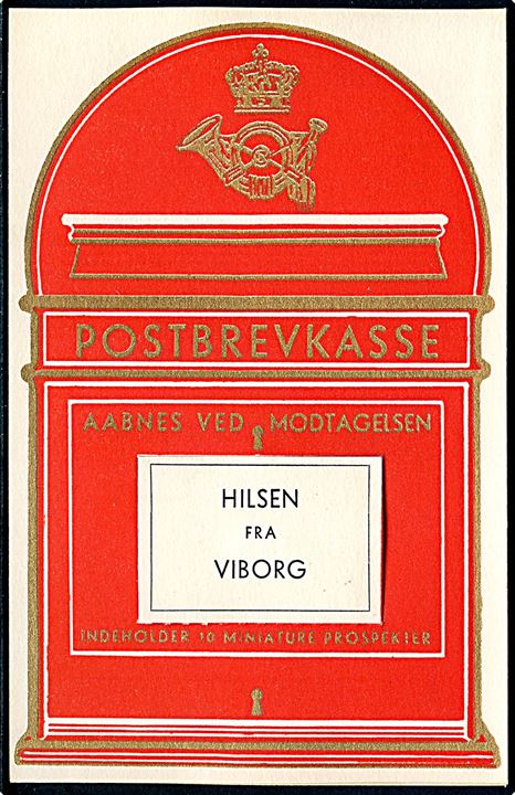 Viborg, postkasse med prospekter. Stenders serie 2. Kvalitet 8