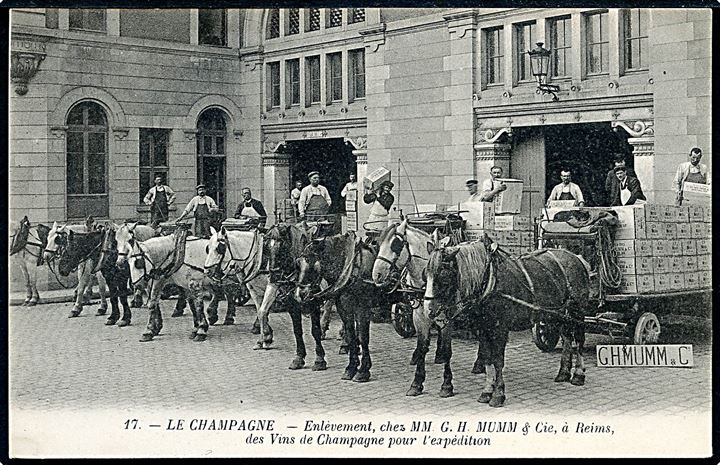 Frankrig, Reims, Champagne firma G. H. Mumm & Cie. No. 17. Kvalitet 9
