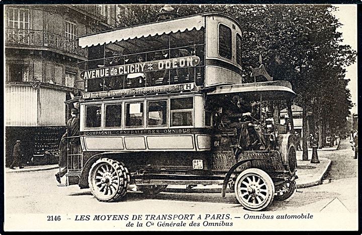 Frankrig, dobbeltdækker bus i Paris. No. 2146.