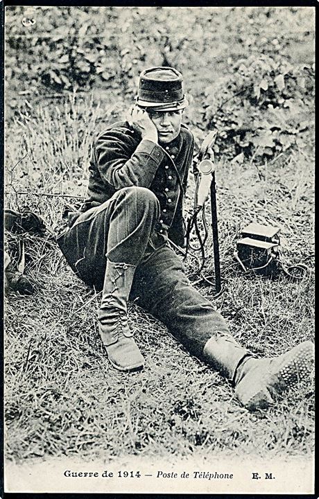Fransk felttelefon under 1. verdenskrig.