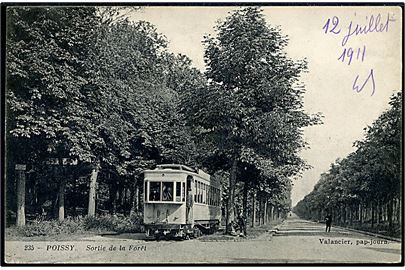 Frankrig, Poissy, sporvogn. No. 235.