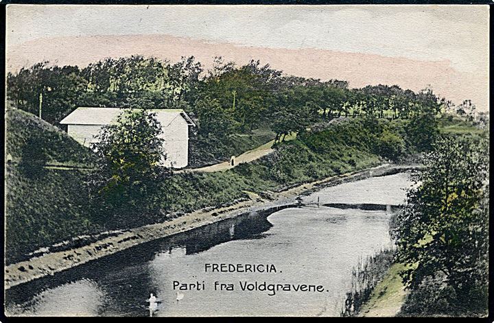 Fredericia, parti fra voldgravene. Adams Postkort Central no. 13137.