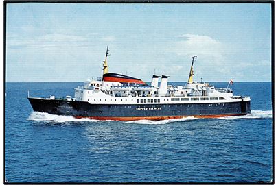 Skipper Clement, M/S, DFDS færge på ruten Frederikshavn - Oslo. Reklamekort u/no.