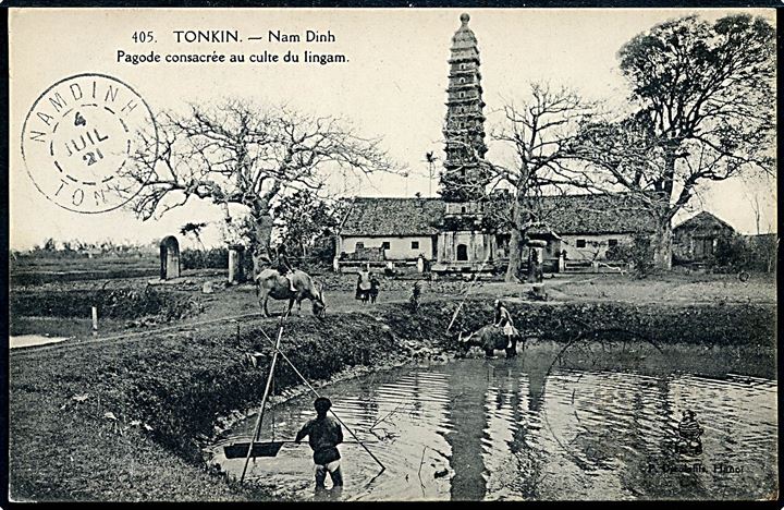 Indokina. Tonkin, Nam Dinh. Pagode consacrée au culte du lingam. No. 405.