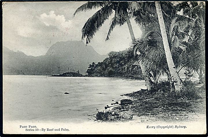 Samoa, Pago Pago. Sendt fra Mosman N.S.W. 1913 til Danmark.