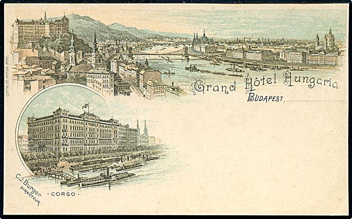 Ungarn, Budapest, Grand Hotel Hungaria. 
