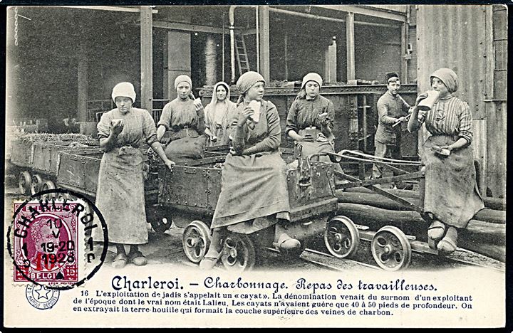 Belgien, Charleroi, kvindelige arbejdere holder hvil. No. 16