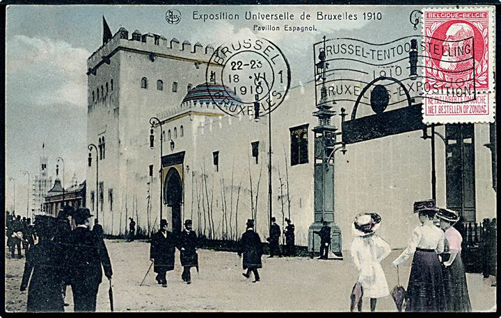 Belgien, Bruxelles, Verdensudstillingen 1910, den spanske pavillon. 