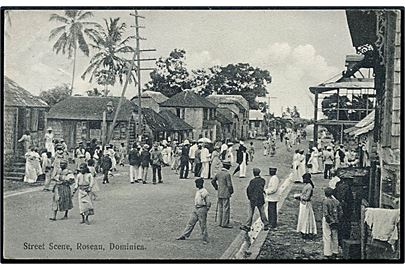 Dominica, Roseau, Street Scene. J. R. H. Bridgewater no. 1071833.