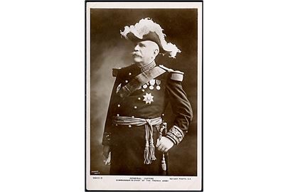 General Joffre, den franske hærs øverstkommanderende. Rotary Photo no. 9603C.