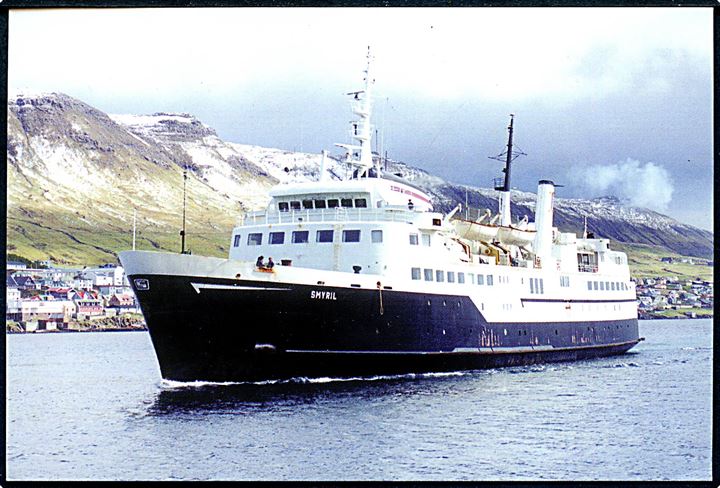 Smyril, M/S, færge mellem bl.a. Thorshavn og Aberdeen. Ex. Morten Mols. No. Sp1216 96/06.