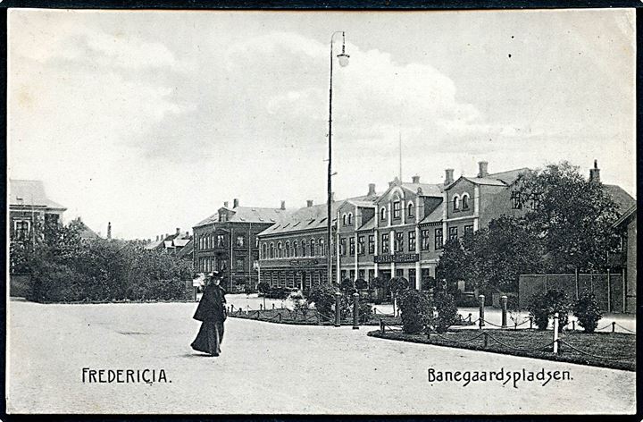 Fredericia, Banegaardspladsen. Stenders no. 1718.