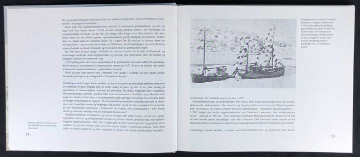Flådens inspektionskuttere ved Grønland af Per Herholdt Jensen. 174 sider illustreret. Nutidig og historisk beskrivelse af søværnets aktiviteter ved Grønland.