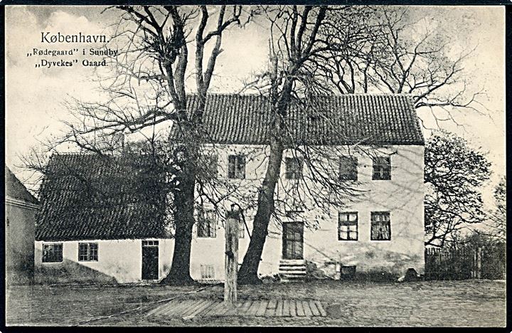 København. Rødegaard i Sundby, Dyvekes Gaard. Fritz Benzen type V no. 688