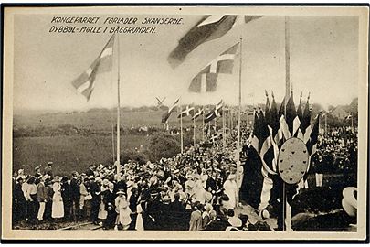 Genforeningen. Kongefamilien ankommer til Kongeskansen d. 11.7.1920. U/no.