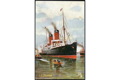 Lucania, S/S, Cunard Line. Tuck & Sons no. 9106.