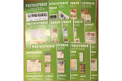 16 forskellige kataloger fra Fyns Frimærke Service posthistorie-auktioner 1999-2016 incl. resultatlister. God reference med udbud og resultater fra samtlige vores auktioner hvor til der er blevet trykt katalog.
