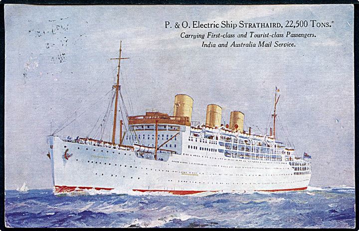 Strathaird, S/S, P & O Line. India and Australia Mail Service. 