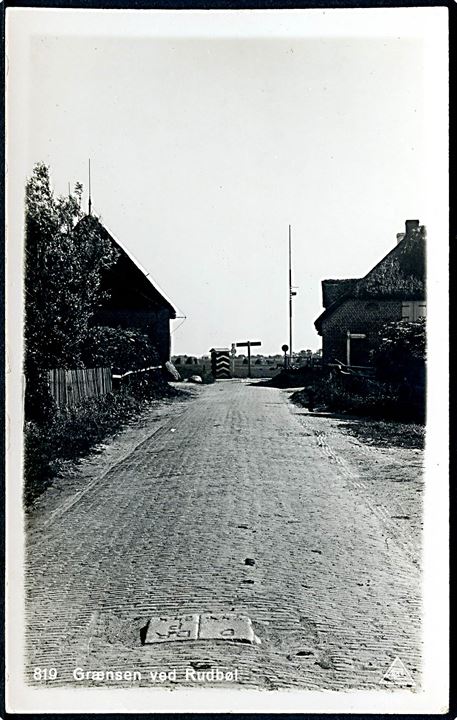 Rudbøl, grænsen ved. Pors no. 819.